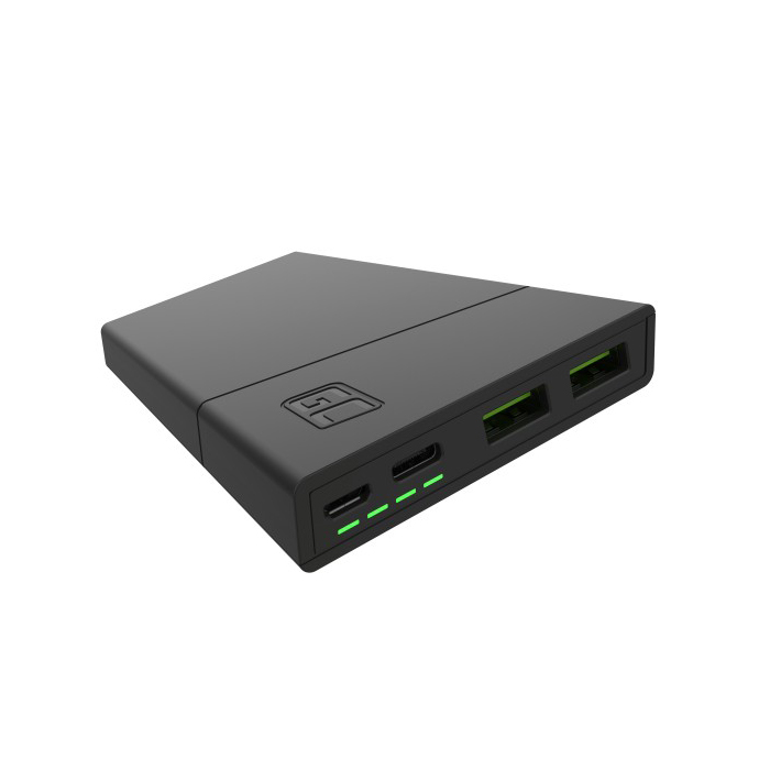 Green Cell PowerPlay10 Powerbank, USB-C, 4 uttag, PD, 10.000mAh