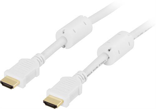 Deltaco HDMI-kabel v2.0, UltraHD, 4K, 60Hz, 1m