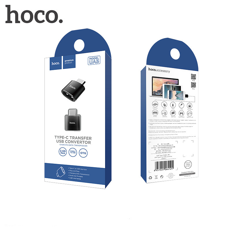Hoco USB-A till USB-C adapter