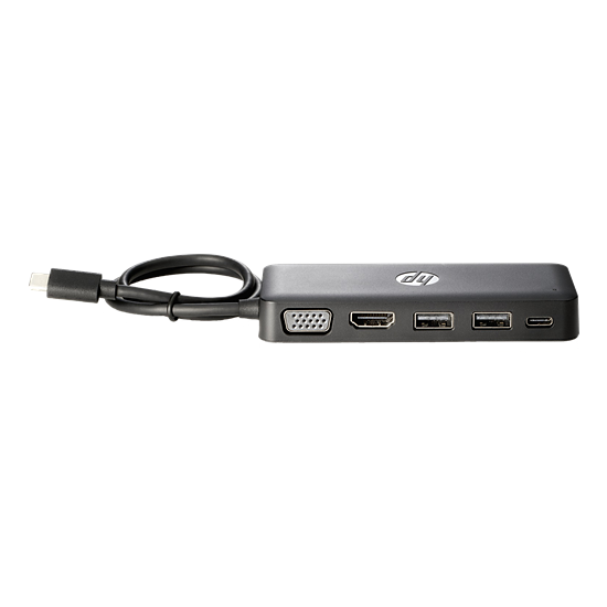 HP USB-C Resedocka, HDMI, Ethernet, 2x USB portar, svart