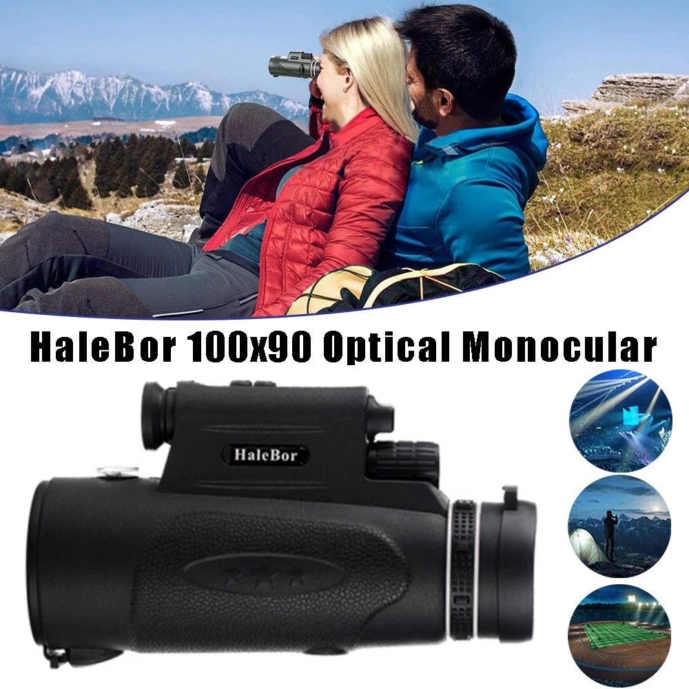 Halebor 100x90 kikare med mobilställ, 18mm ögonlins