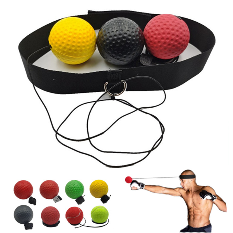 Pannband med boll för pannbandsboxning, 31-24cm, 3 bollar