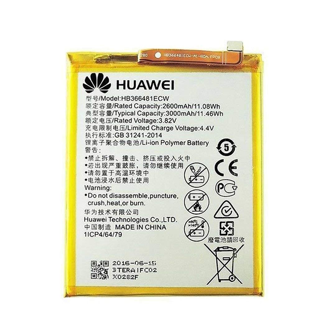 Huawei Honor 8, P9, original batteri, 2900mAh, HB366481ECW