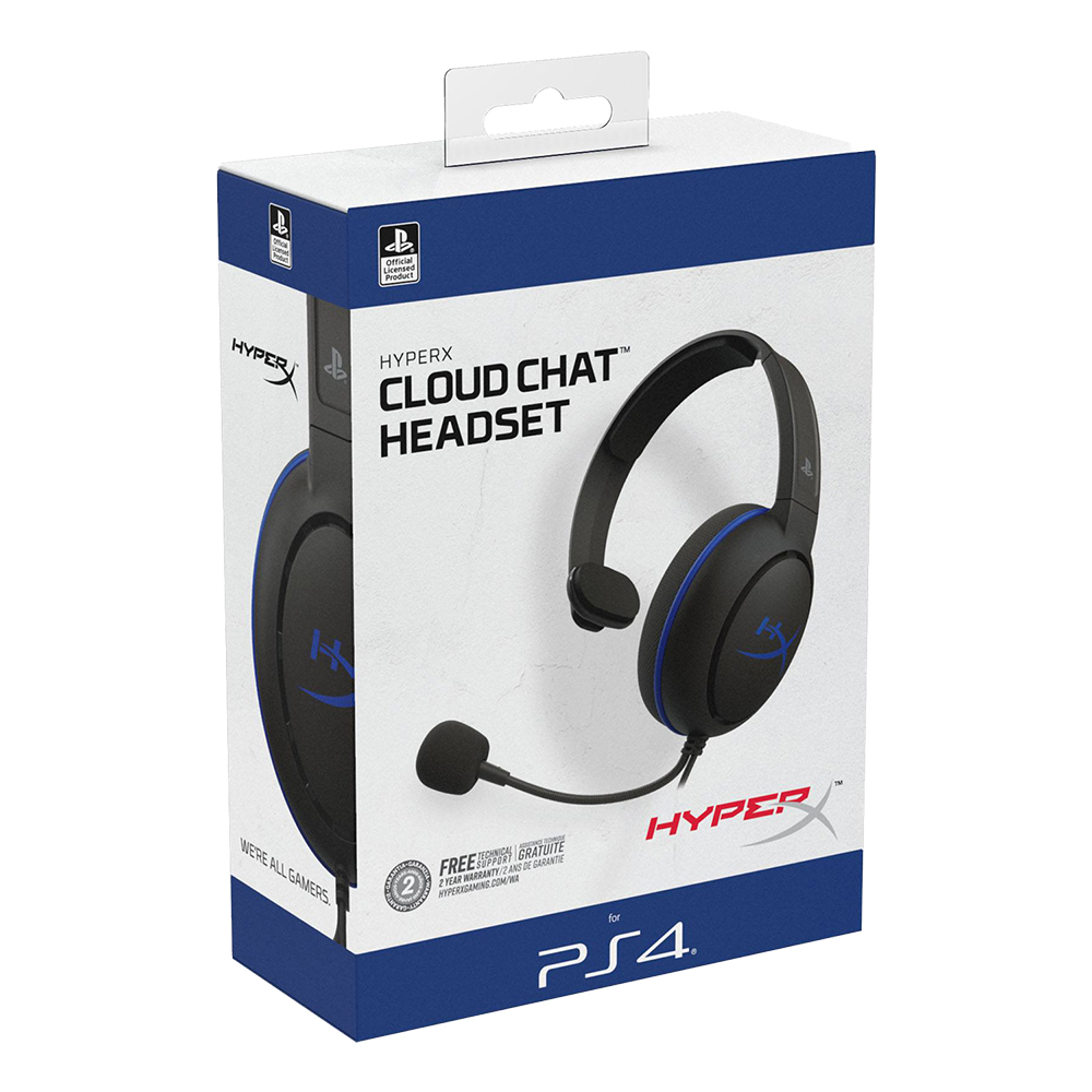 HyperX Cloud Chat PS5-licensierat headset, 3.5mm, svart