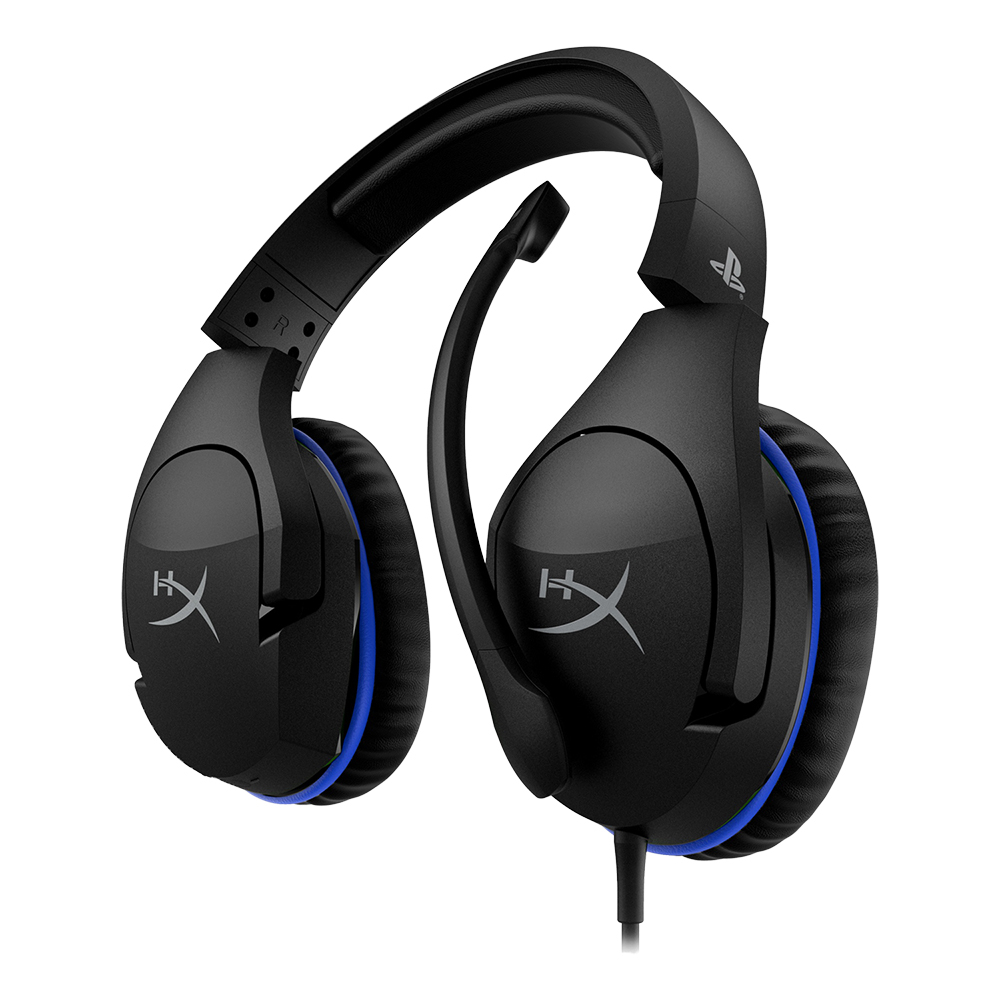 HyperX Cloud Stinger PS5-licensierat headset, 3.5mm, svart/blå