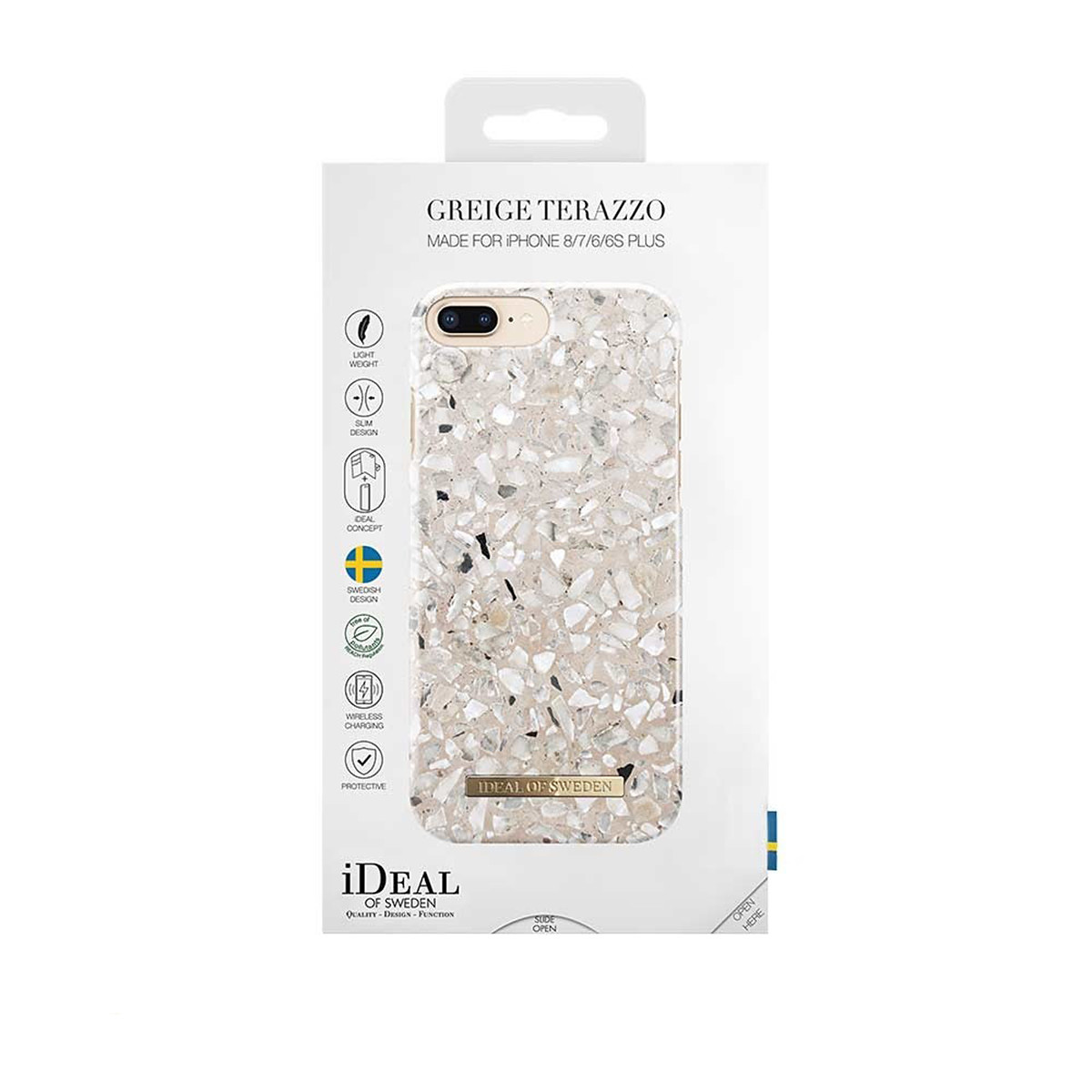 iDeal Fashion Case, 8/7/6/6S Plus, Greige terazzo