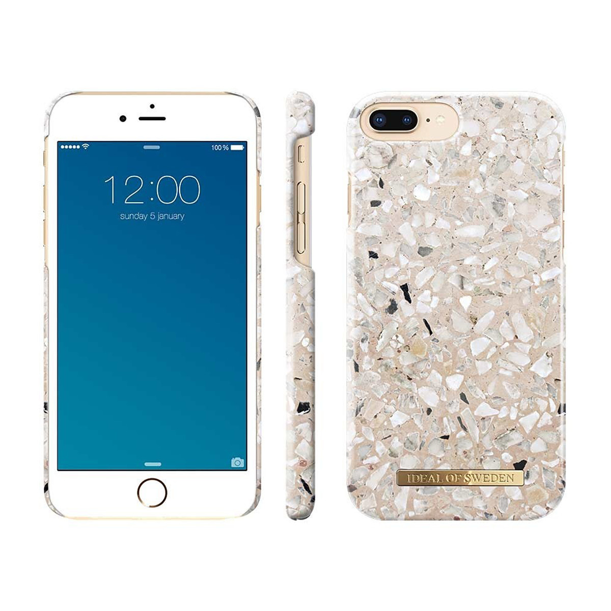 iDeal Fashion Case, 8/7/6/6S Plus, Greige terazzo