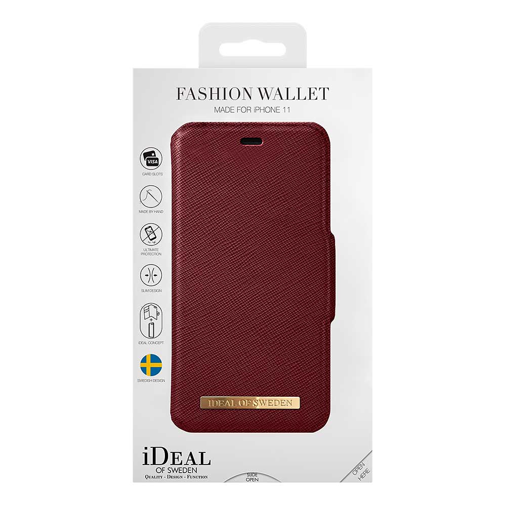 iDeal Fashion Wallet, iPhone 11, Burgundy