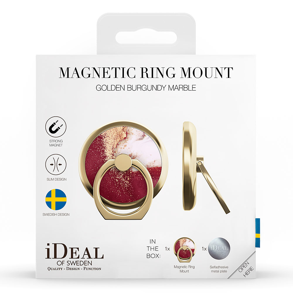 iDeal Magnetic Ring mount, Golden Burgundy