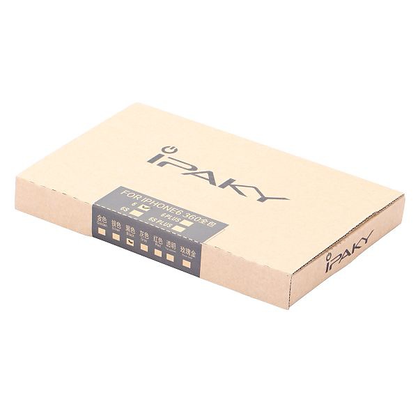 iPaky helomslutande skal med härdat glas, iPhone 6/6S, silver