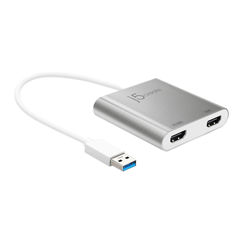 J5create USB 3.0 till Dual-HDMI Flerskärmsadapter, 4K, demoex