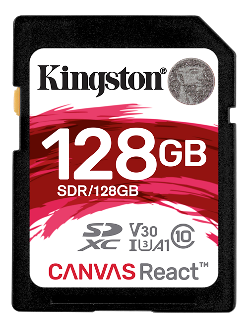 Kingston SDXC Canvas React 100R/70W UHS-I, 128GB