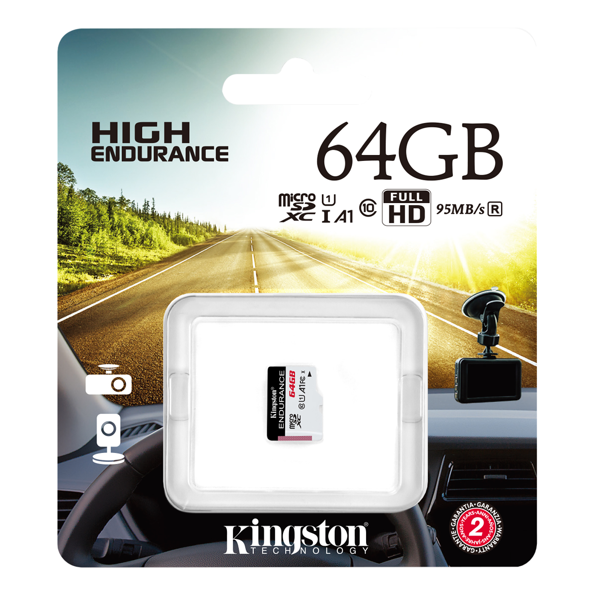Kingston Endurance MicroSDHC 95R/30W UHS-I, 64GB