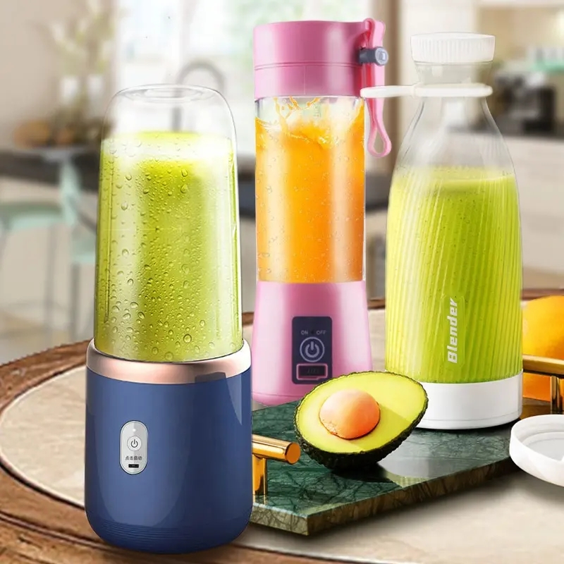 Bärbar smoothie-mixer, 40W, 400ml, blå