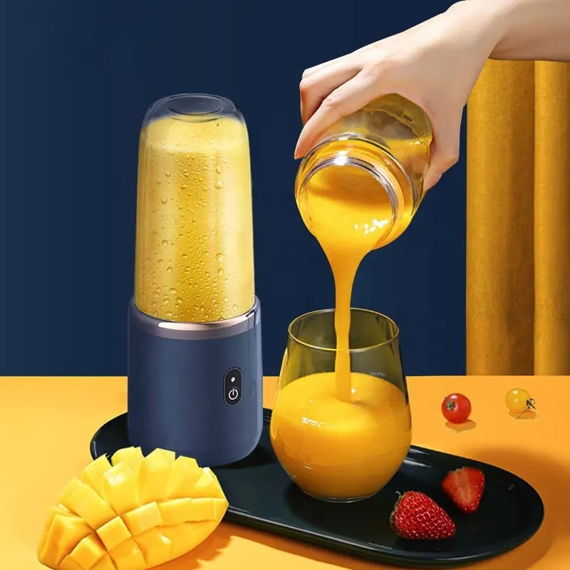 Bärbar smoothie-mixer, 40W, 400ml, blå