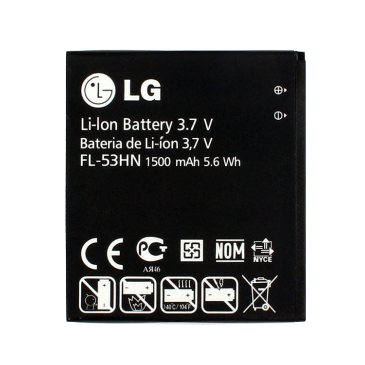 LG FL-53HN, P990 Battery 1500mAh