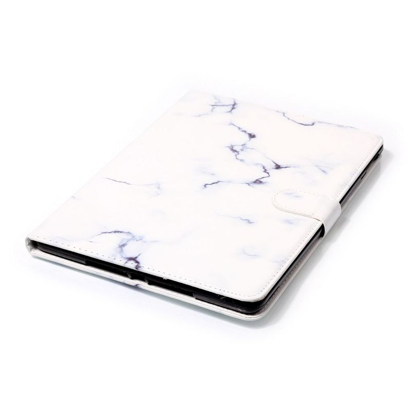 Läckert läderfodral marmor, vit, iPad 9.7 (2017-2018)