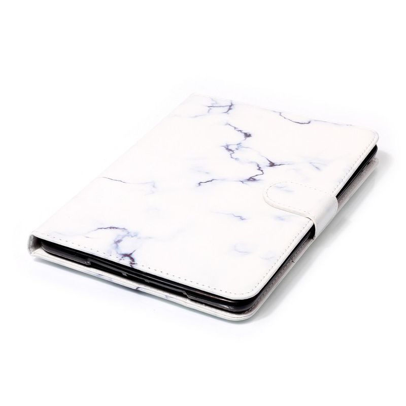 Läckert läderfodral marmor, vit, iPad Mini/2/3