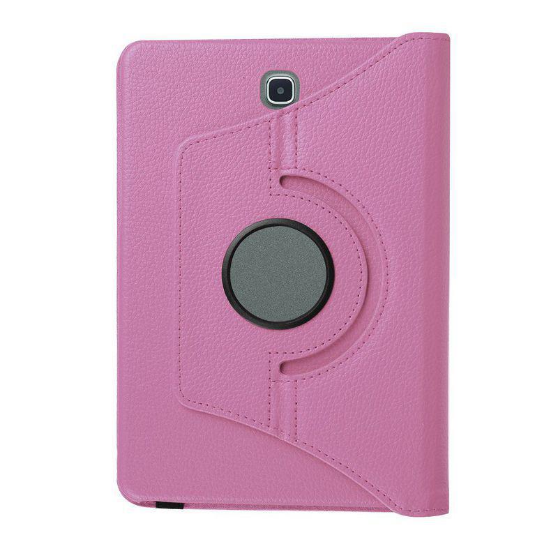Läderfodral med roterbart ställ rosa, Samsung Galaxy Tab S2 8.0