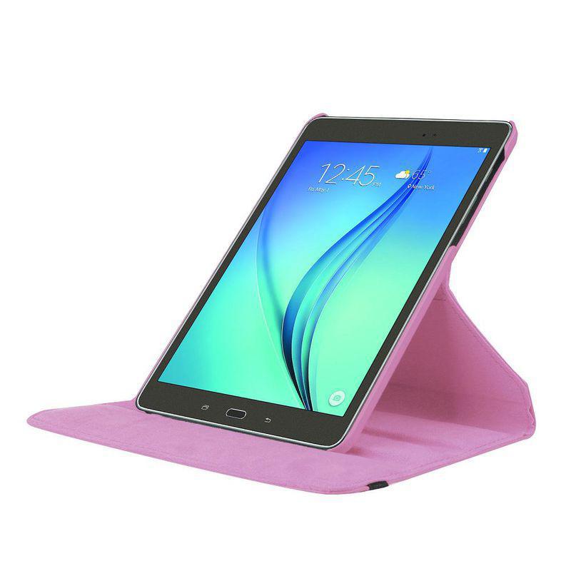 Läderfodral med roterbart ställ rosa, Samsung Galaxy Tab S2 8.0