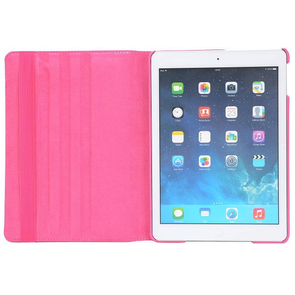 Läderfodral med roterbart ställ, iPad 9.7 (2017-2018), Air/Air 2