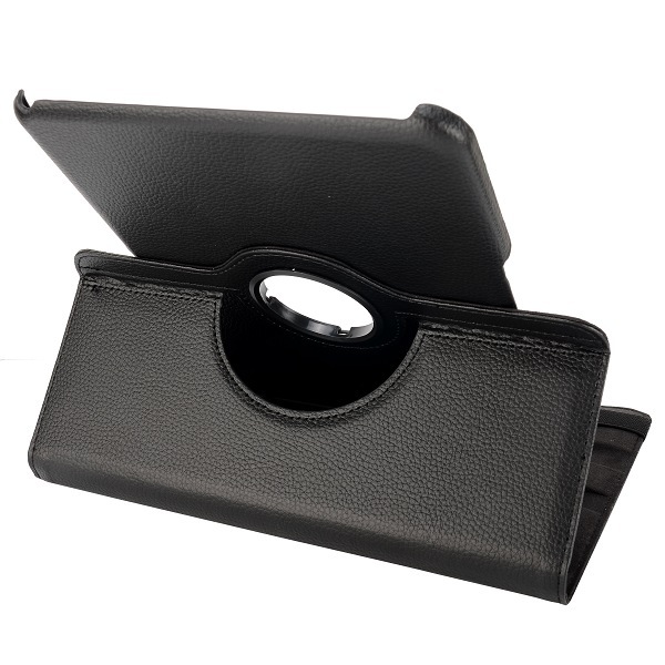 Läderfodral med roterbart ställ svart, Samsung Galaxy Tab 4 10.1