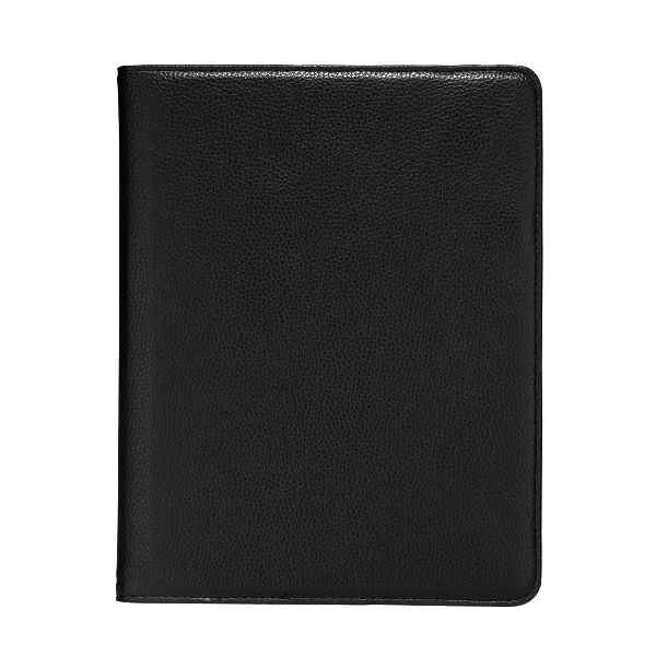 Läderfodral med roterbart ställ till iPad 2/3/4, svart