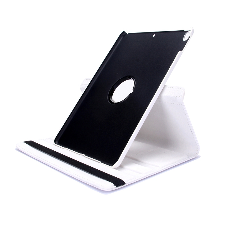 Läderfodral med roterbart ställ till iPad Air 3 + Pro 10.5, vit