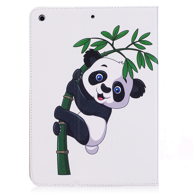Läderfodral motiv panda, iPad Air/Air 2 / 9.7 (2017-2018)