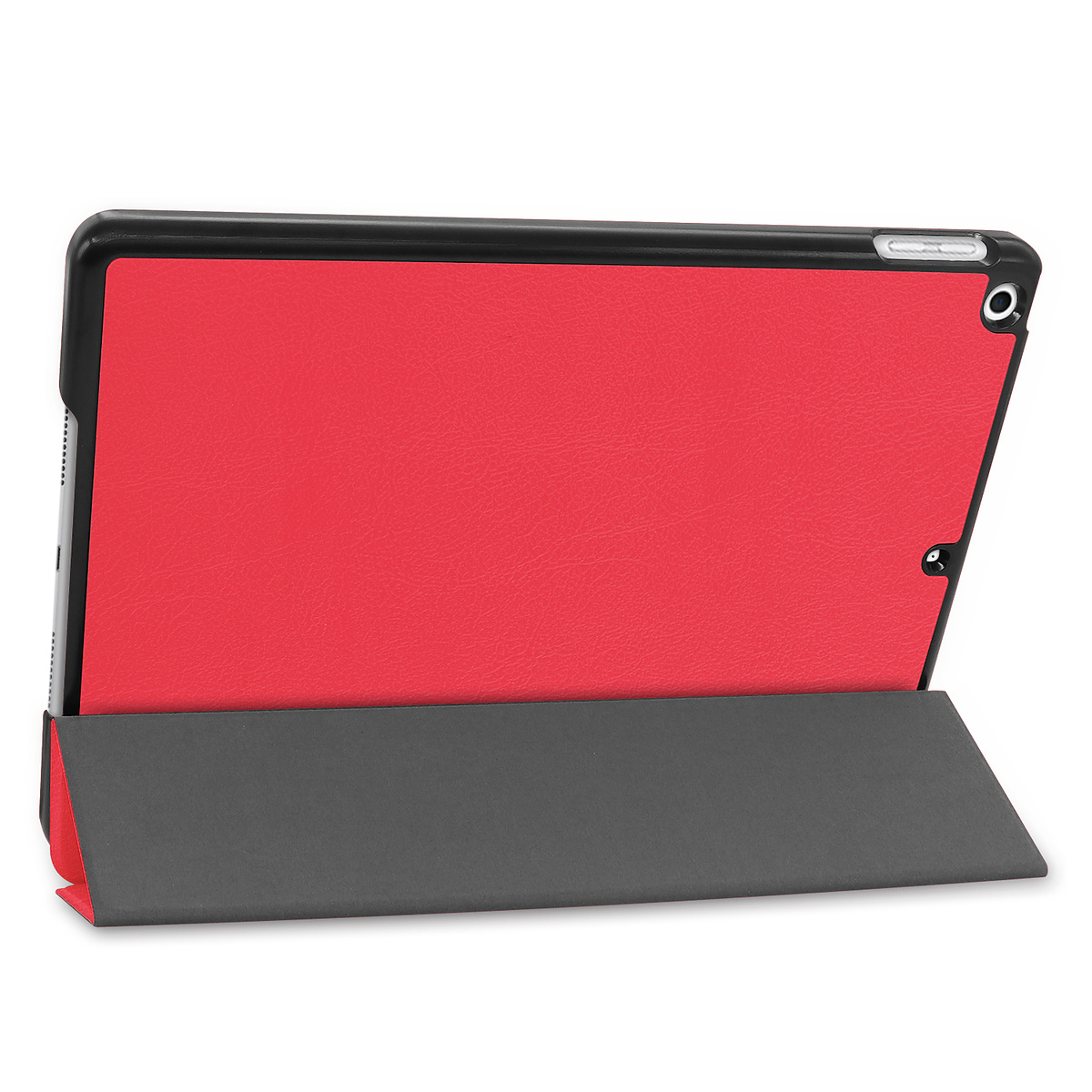 Läderfodral med ställ, iPad 10.2 (2019-2021), röd