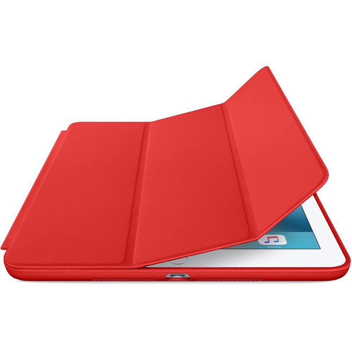 Läderfodral med ställ till iPad 9.7 (2017/2018), röd