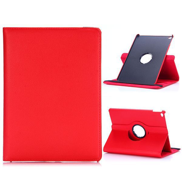 Läderfodral med ställ röd, iPad Air/Air 2 / 9.7 (2017-2018)