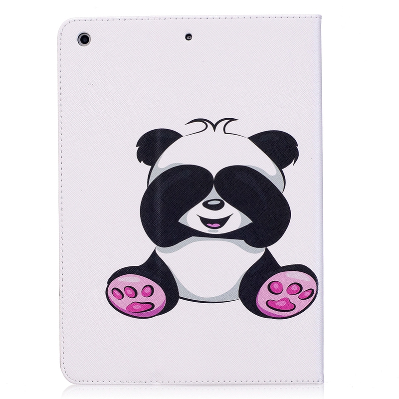 Läderfodral sittande panda, iPad Air/Air 2 / 9.7 (2017-2018)