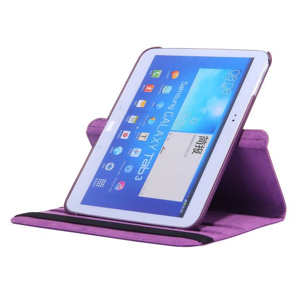 Läderfodral med ställ till Samsung Galaxy Tab 3 10.1, lila