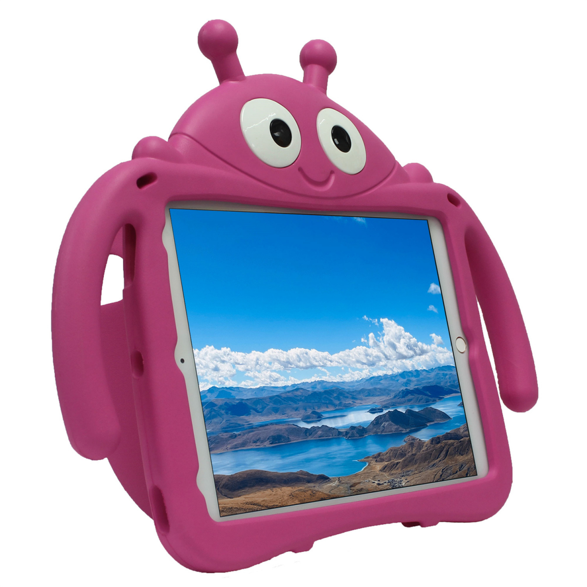 Nyckelpiga barnfodral, iPad 10.2 / Pro 10.5 / Air 3, rosa