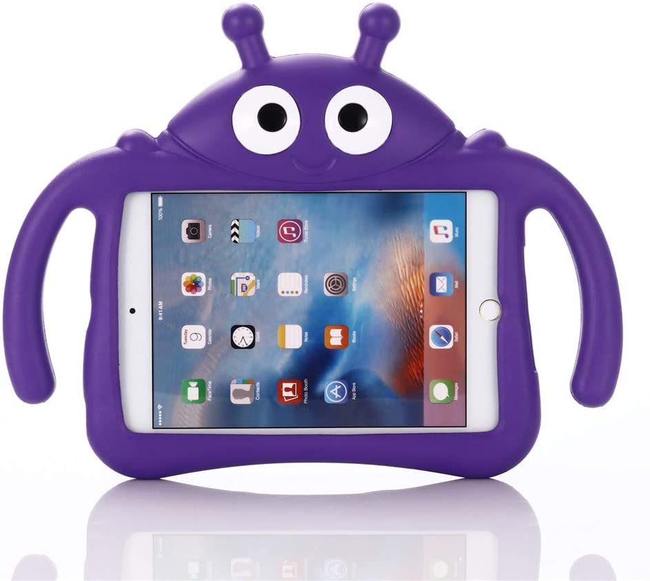 Ladybug? barnfodral till iPad 1/2/3/4/5, lila