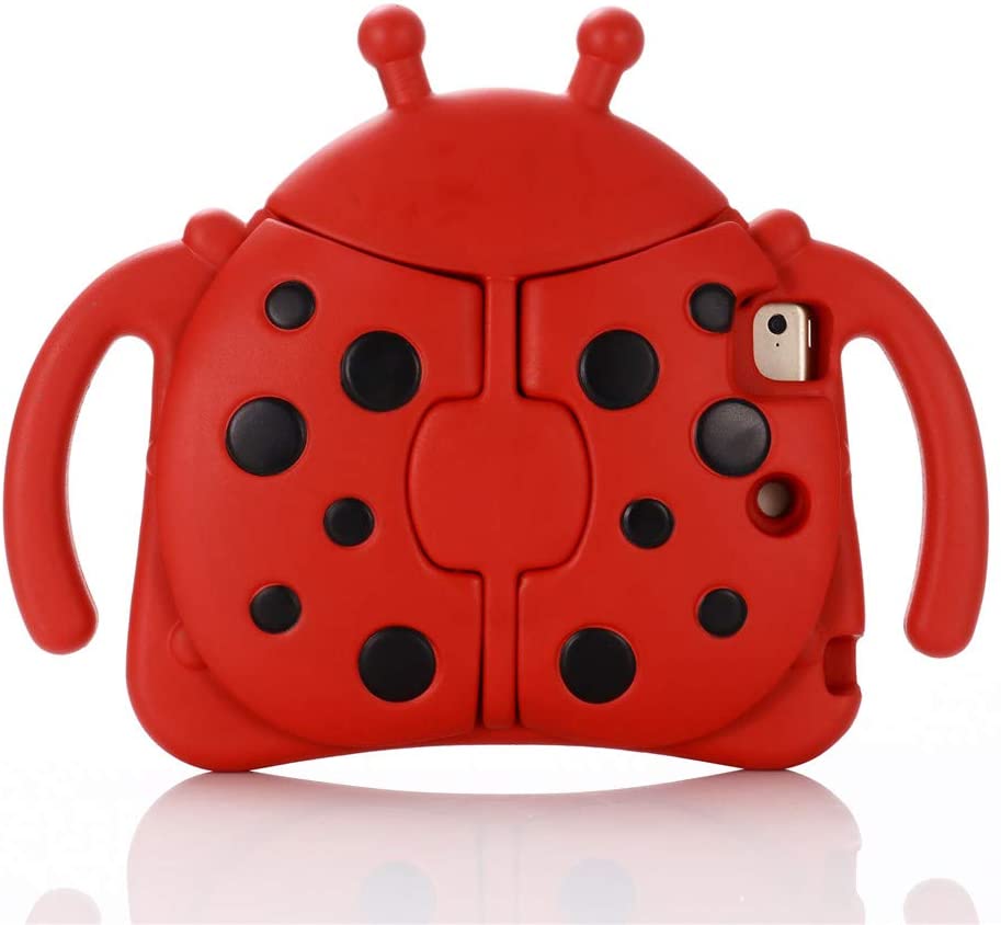 Ladybug? barnfodral till iPad 1/2/3/4/5, röd