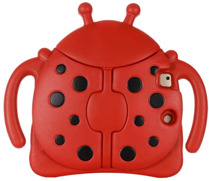 Ladybug? barnfodral till iPad 5/6/Pro 9.7/iPad 9.7 (2017-2019), röd