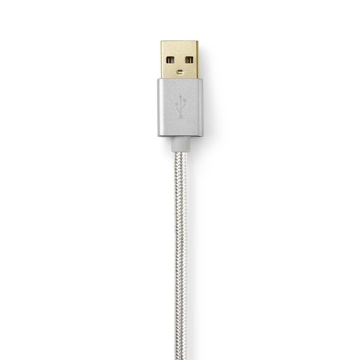 Lightningkabel USB-A hane, 1m, 8-pin, MFi-certifierad