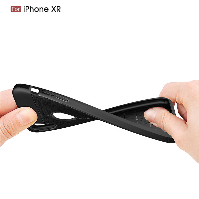 Skal med bra grepp för iPhone XR 6.1, svart
