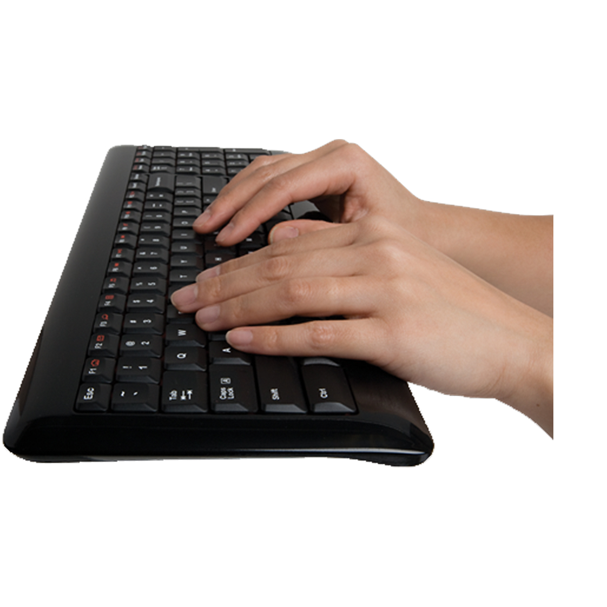 Logitech K340, trådlöst tangentbord, tysta knappar, svart