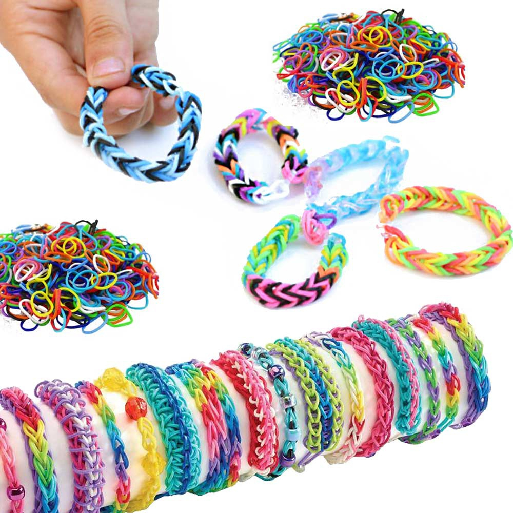 Loom Bands kit 20.000 st band - Gör egna armband & figurer