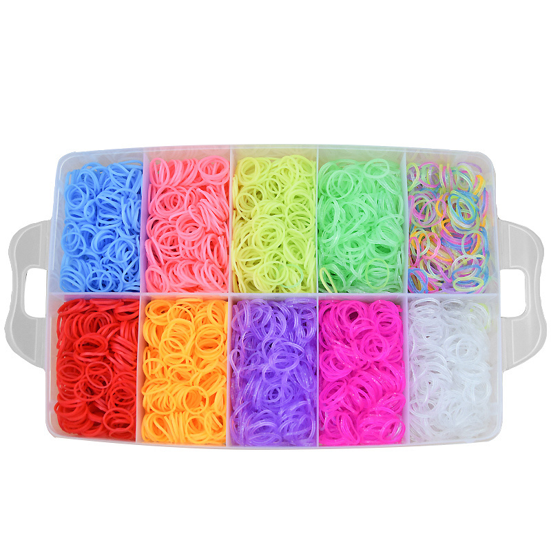 Loom Bands kit 15.000 st band - Gör egna armband & figurer