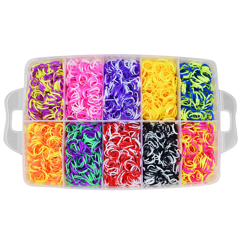 Loom Bands kit 15.000 st band - Gör egna armband & figurer