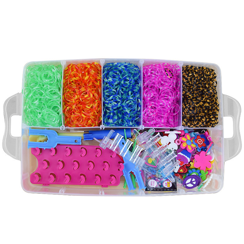 Loom Bands kit 15.000 st band - Gör egna armband & figurer