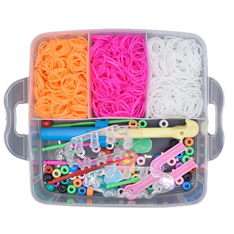 Loom Bands kit 4.500 st band - Gör egna armband & figurer