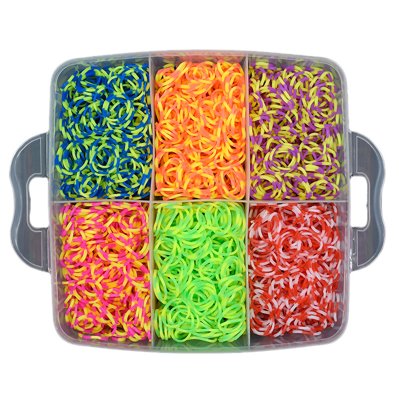 Loom Bands kit 4.500 st band - Gör egna armband & figurer