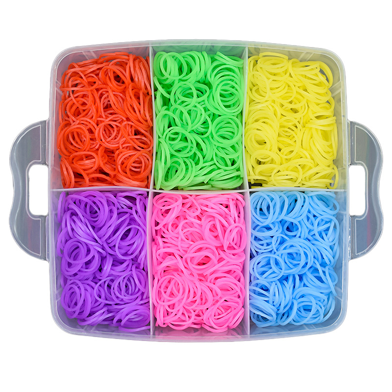 Loom Bands kit 4.500 st band - Gör egna armband & figurer