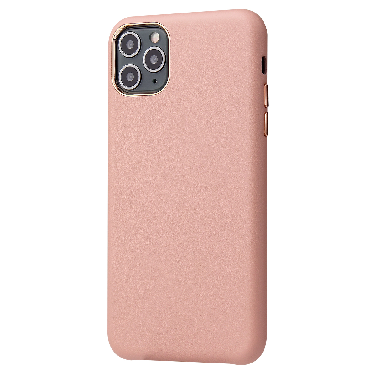 Luxury Slim läderskal till iPhone 13 Pro, rosa