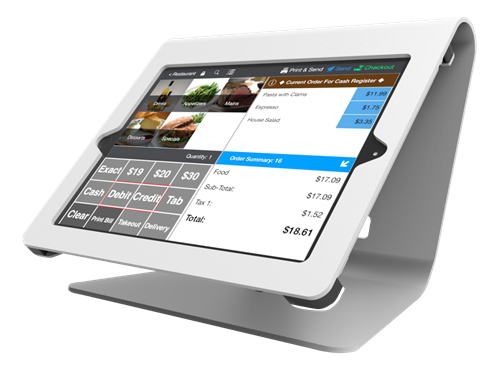 Maclocks Nollie iPad mini POS Secure Kiosk, vit